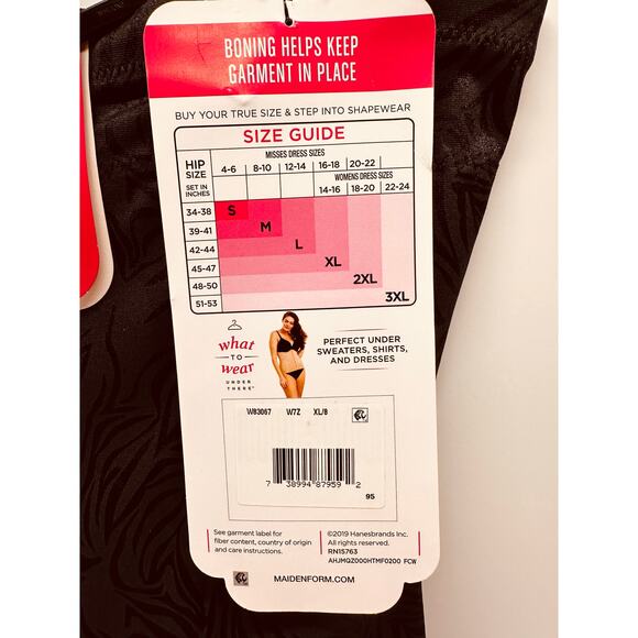 New Women Black Maidenform Flexees Cool Comfort Ultra Firm Waist Trainer Size XL - Picture 4 of 6